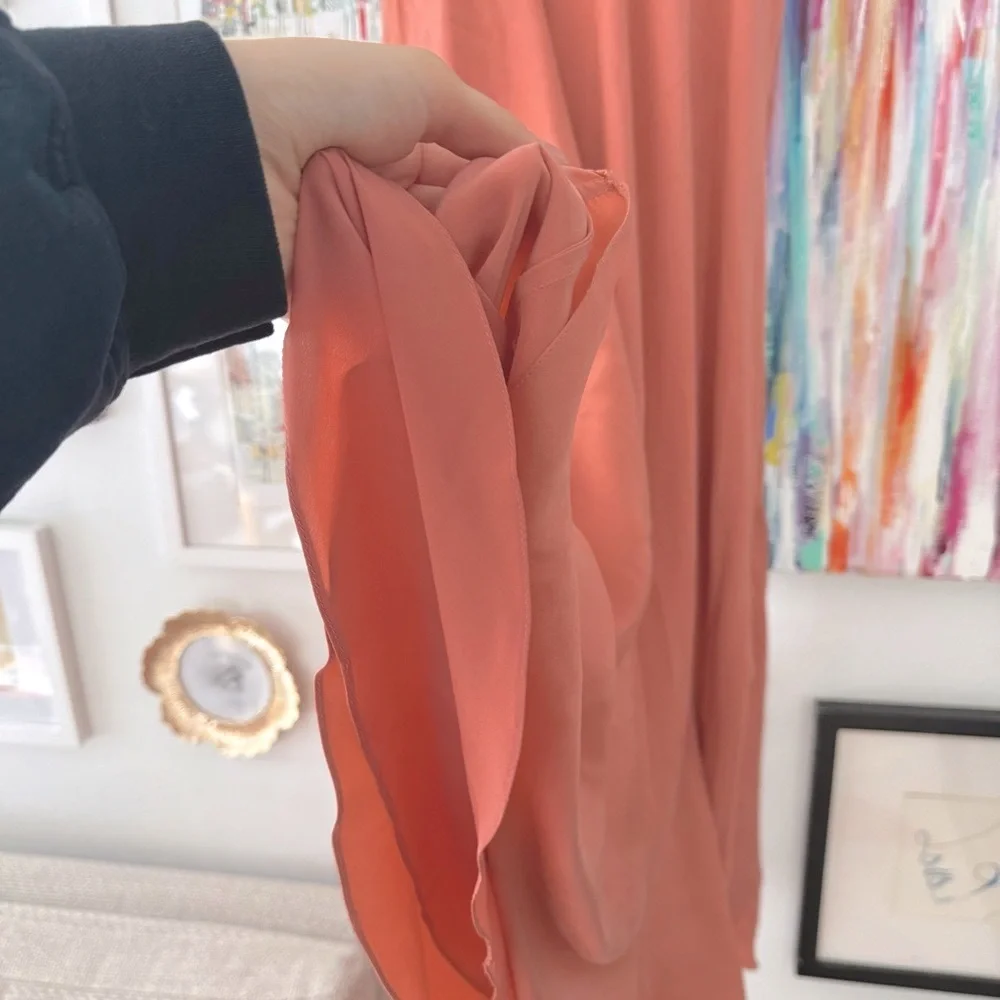Zimmermann Winsome Satin Slip Midi Dress in Dusty Rose - Picture 7 of 11